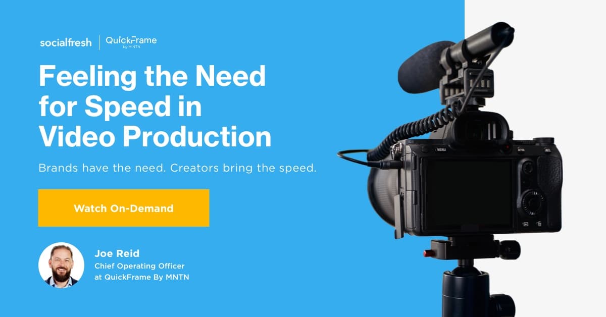 Feeling the Need for Speed in Video Production