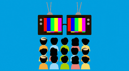 An image of rows of people watching televisions to give the impression of CTV