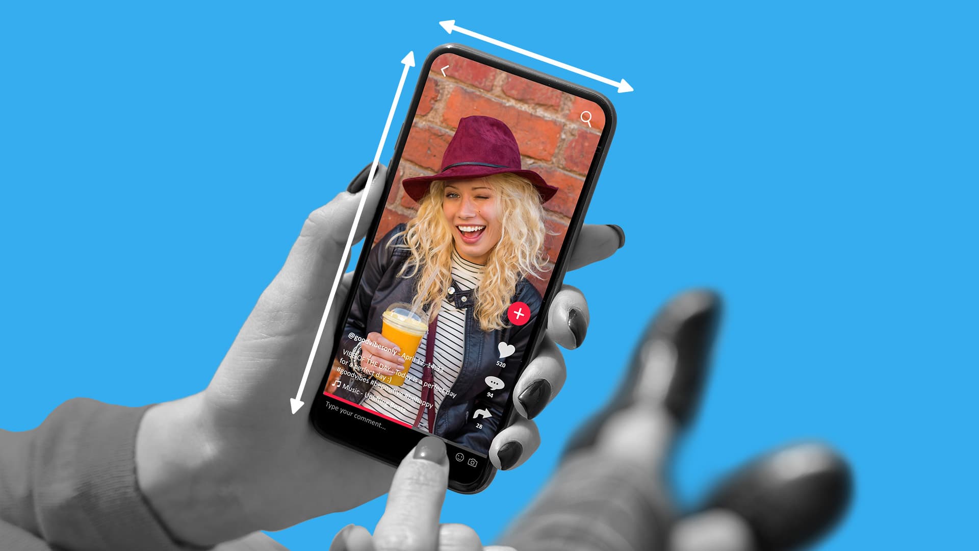 This image is of a TikTok video ad. This image represents the TikTok video ad specs and TikTok video ad sizes.