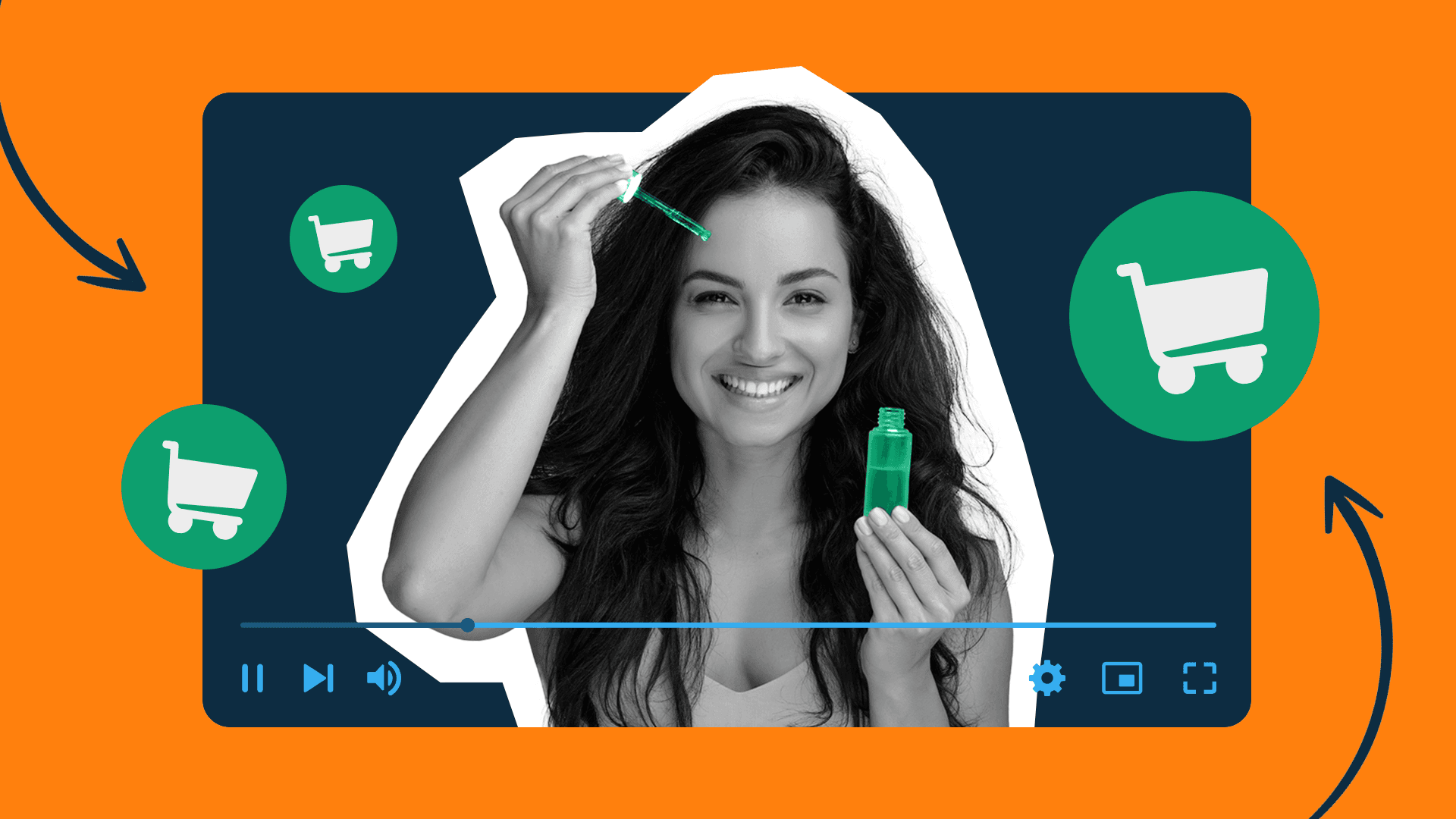 This image features a person on a TV screen who is an influencer trying products. This image represents YouTube influencer marketing.