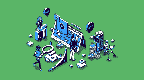 Image to give the impression of different teams coming together