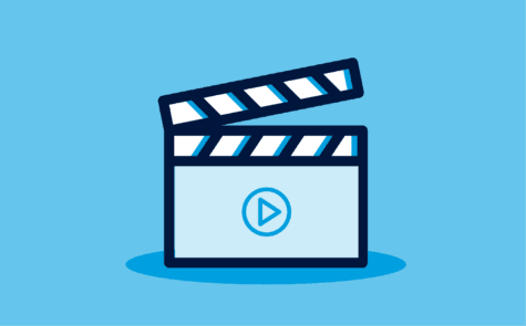 A clapper denoting video production.